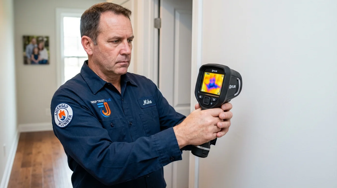 Thermal imaging leak detection by Johns Plumbing LLC in Luttrell